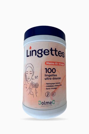 Lingettes nettoyantes Mains et Visage – boîte de 100 Lingettes nettoyantes Mains et Visage – boîte de 100